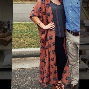 dress up floor length kimono